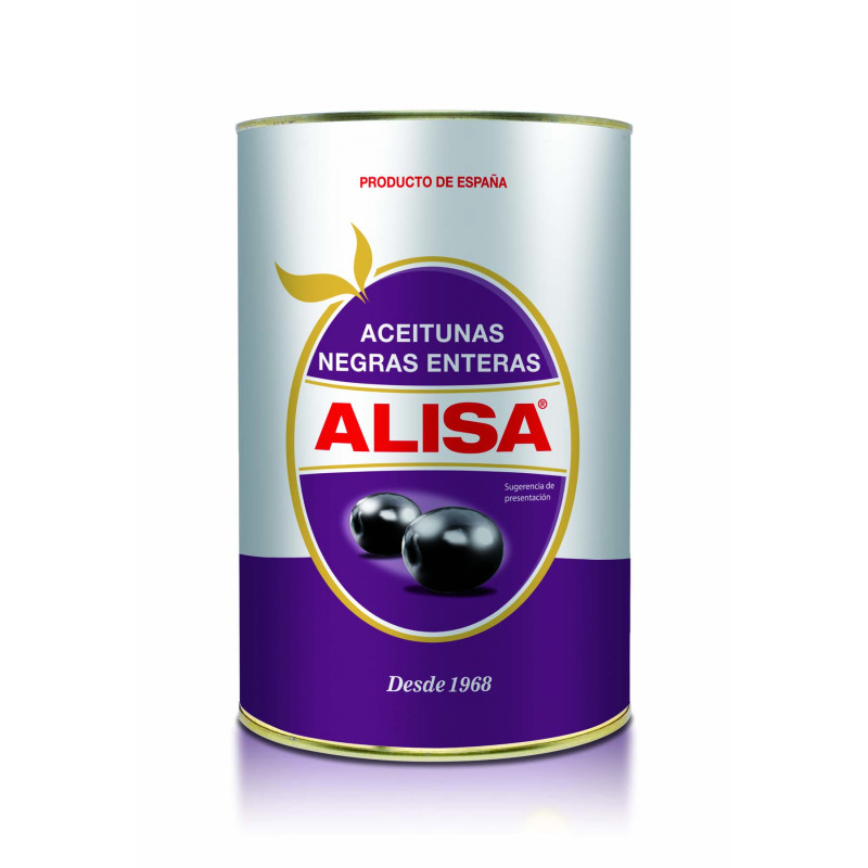 ACEITUNA NEGRA ENTERA 180/200 LATA 3/5Kg